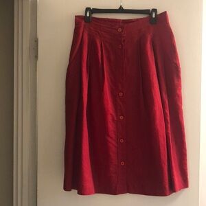 Anne Klein red skirt